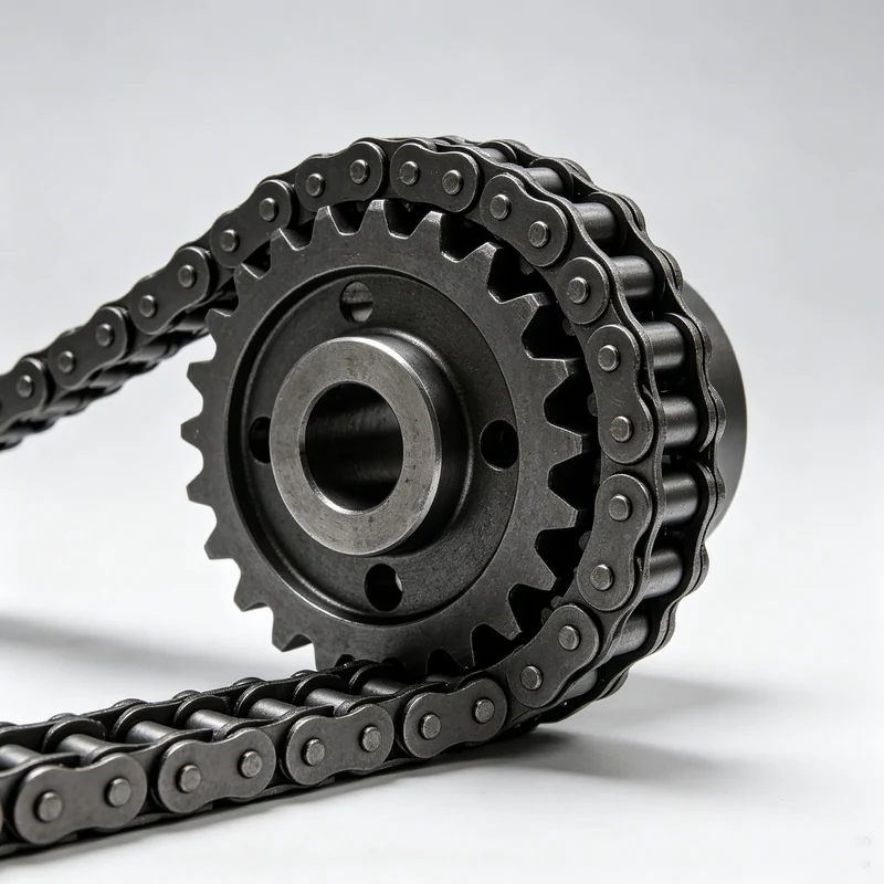 Square product image of a chain and sprocket assembly.
